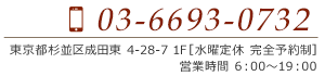 TEL：03-6693-0732